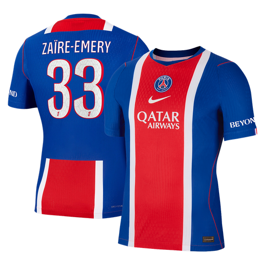 ZAÏRE-EMERY #33 PSG Home Match Jersey Player Version 2026/27