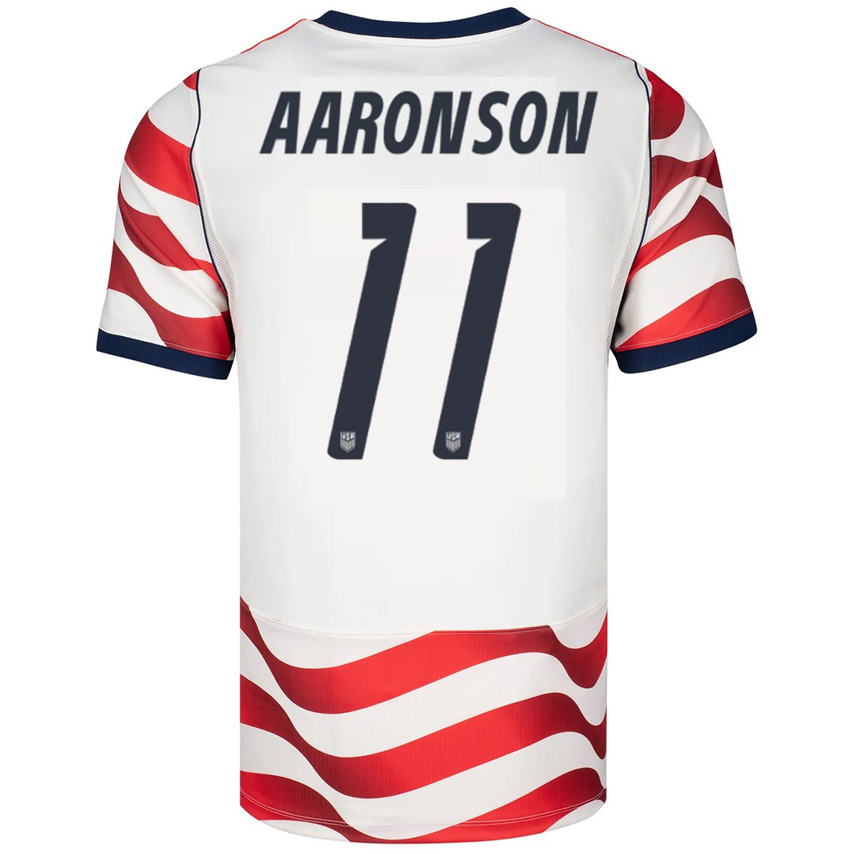 Aaronson #11 USMNT Home Jersey World Cup 2026 (back view)