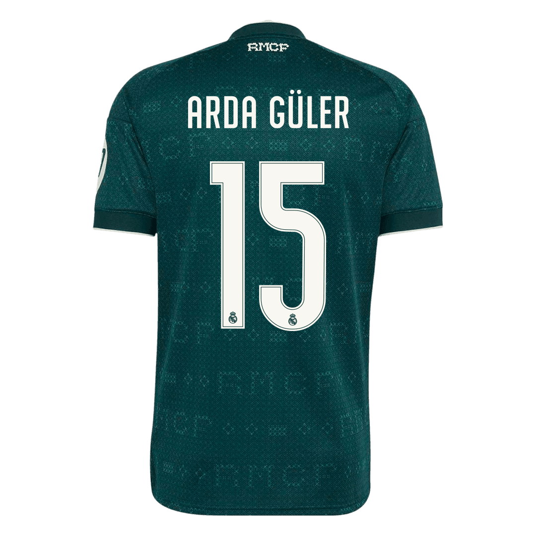 ARDA GÜLER #15 Real Madrid Away Jersey 2026/27 (back view)