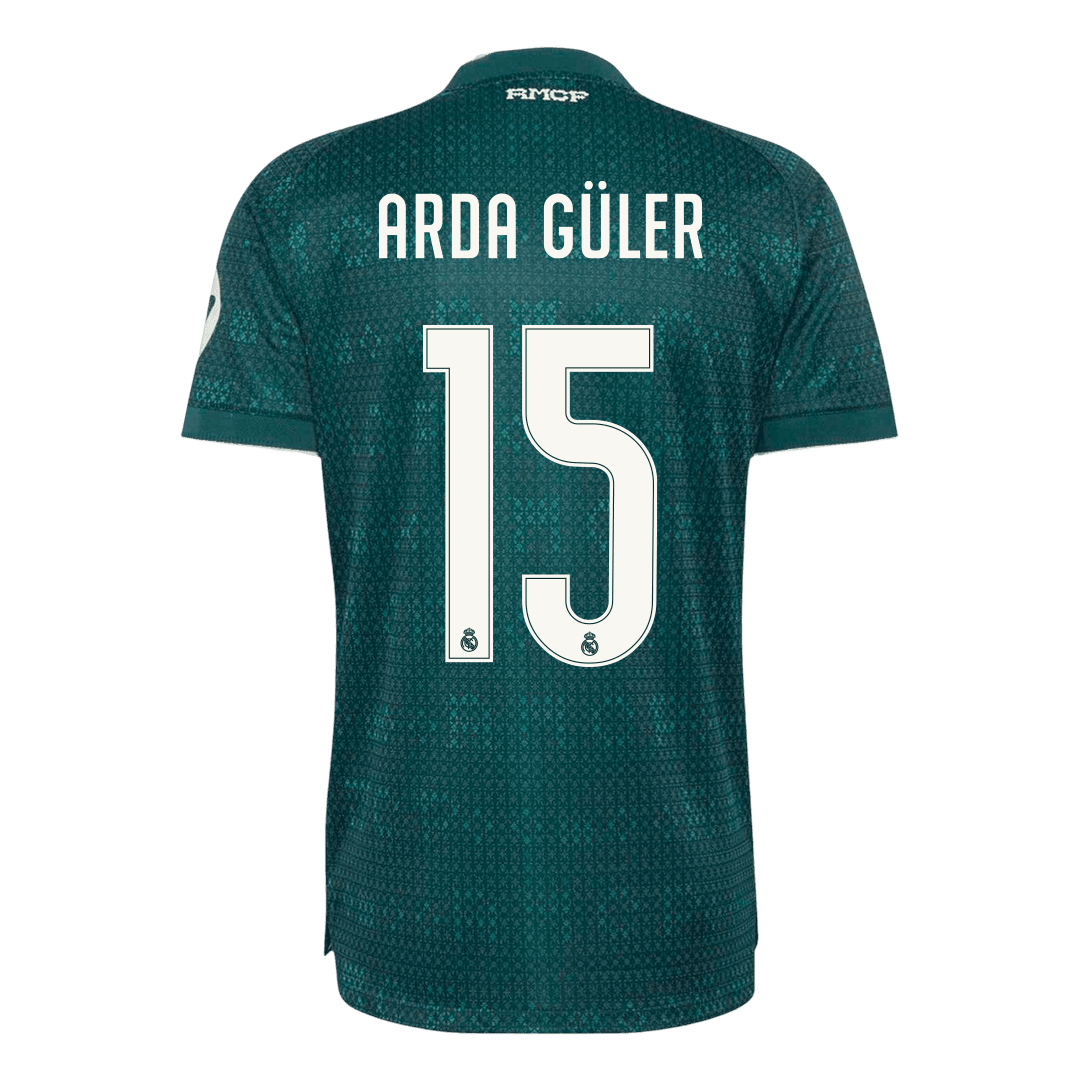 ARDA GÜLER #15 Real Madrid Away Match Jersey Player Version 2026/27 (back view)