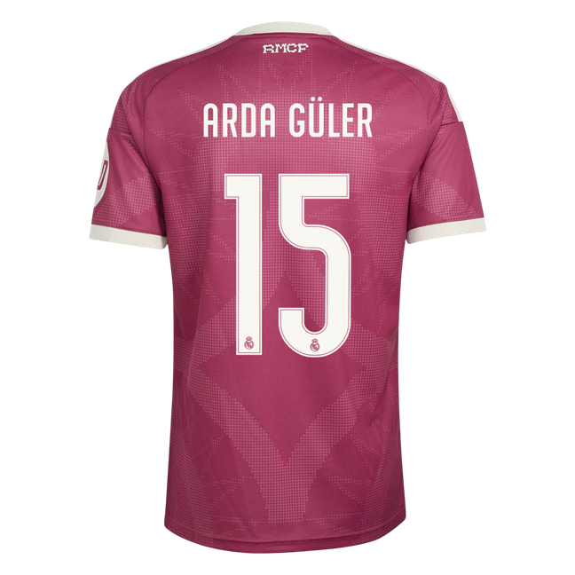 ARDA GÜLER #15 Real Madrid Third Jersey 2026/27 (back view)