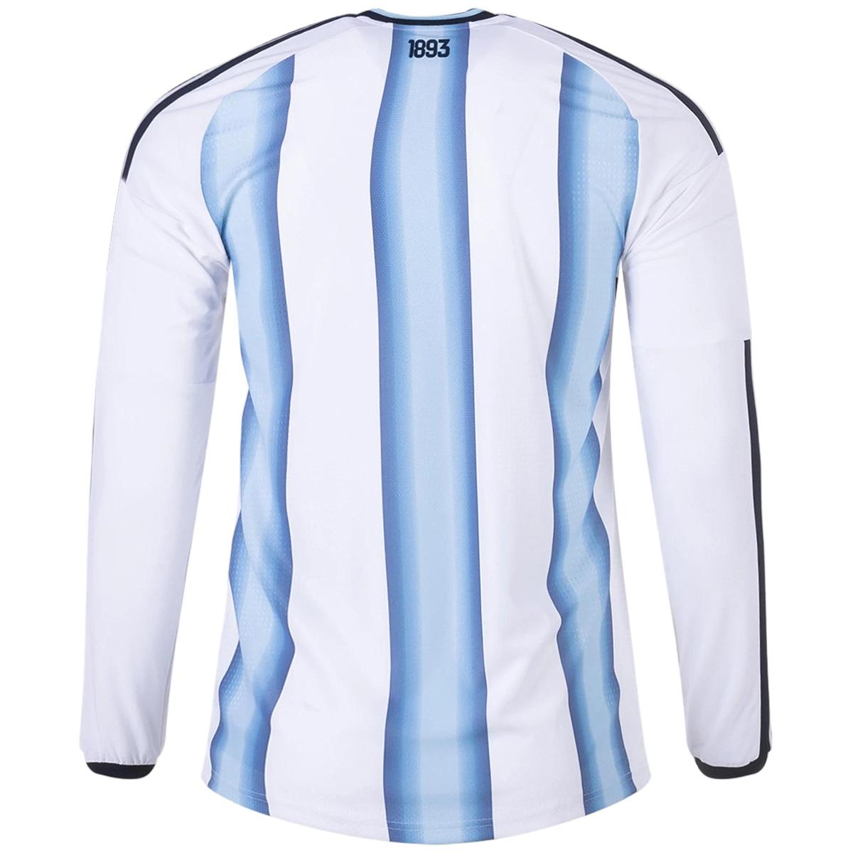 Argentina Home Match Long Sleeve Jersey Player Version World Cup 2026 (back view)