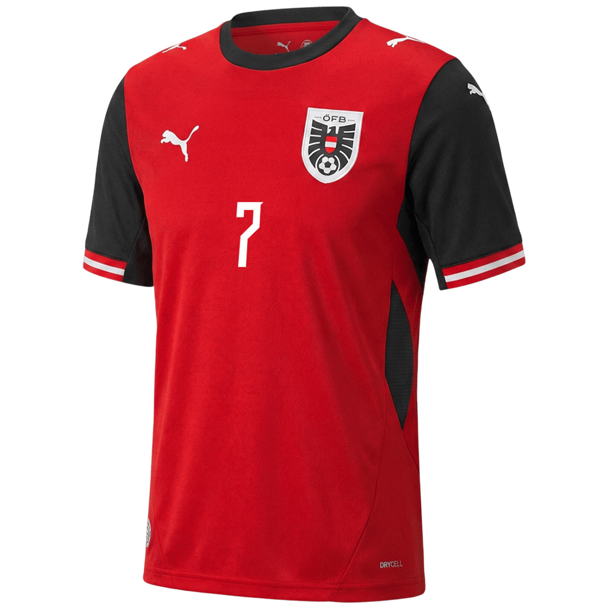 ARNAUTOVIC #7 Austria Home Jersey World Cup 2026 (back view)