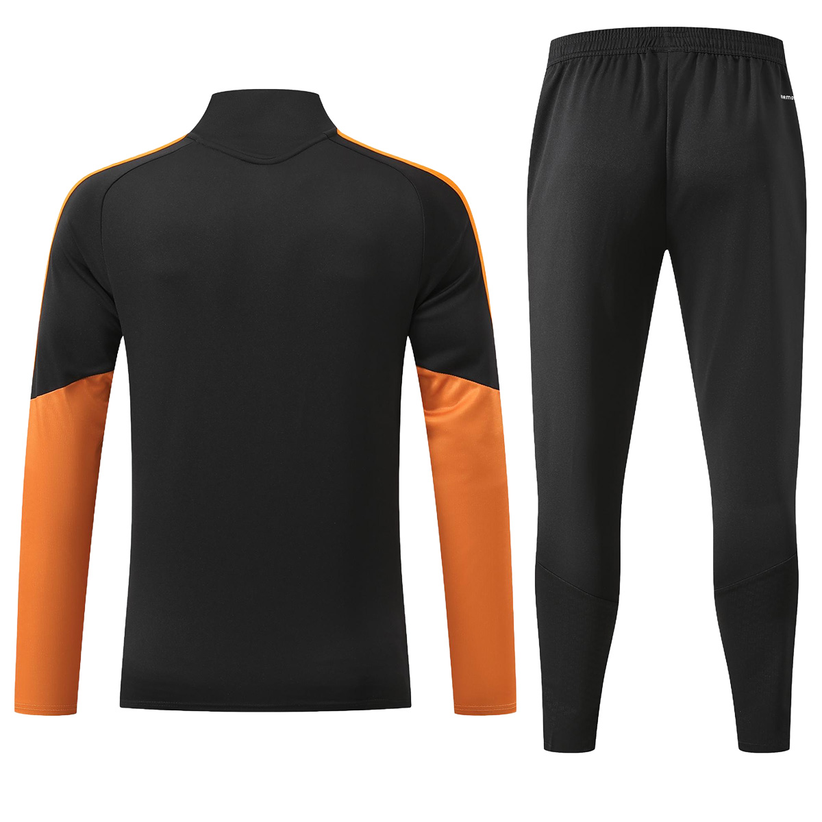 Arsenal 1/4 Zipper Sweat Kit(Top+Pants) Black 2026/27 (back view)
