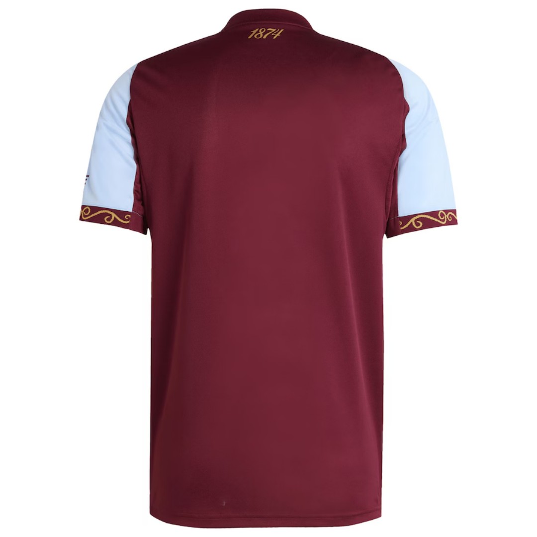 Aston Villa Home Jersey 2025/26 (back view)