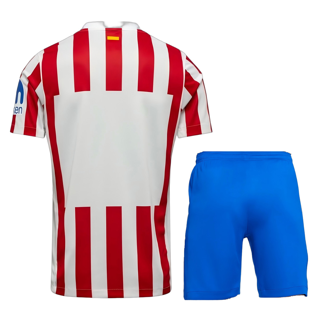 Atletico Madrid Home Jersey Kit 2025/26 (back view)