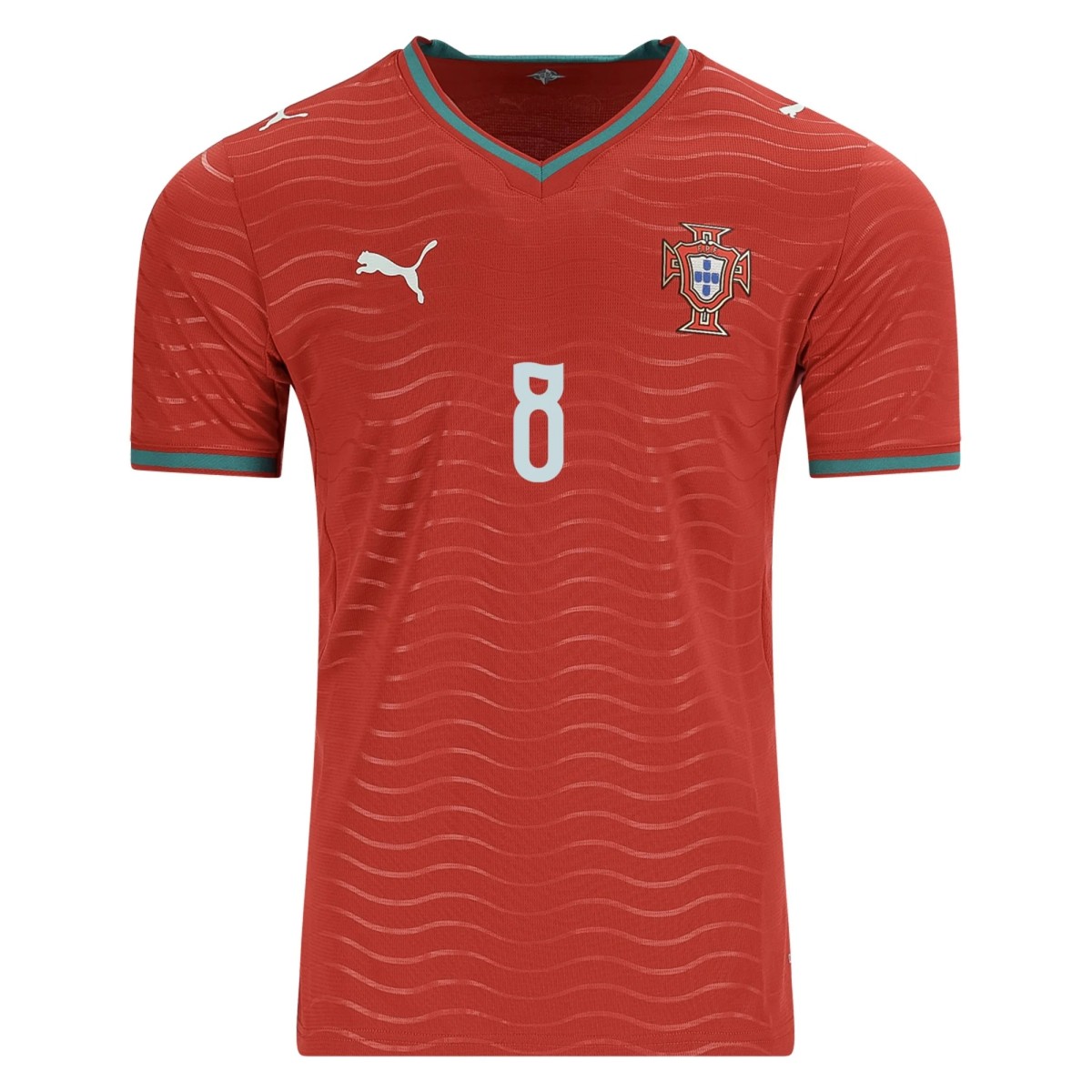 B.FERNANDES Portugal Home Jersey World Cup 2026 (back view)
