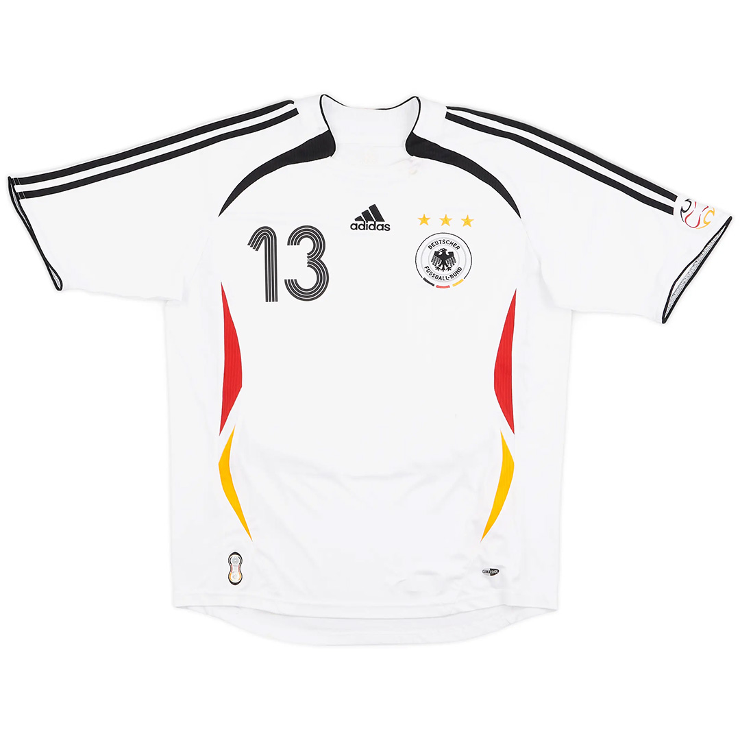 BALLACK #13 Retro Germany Home Jersey World Cup 2006 (back view)