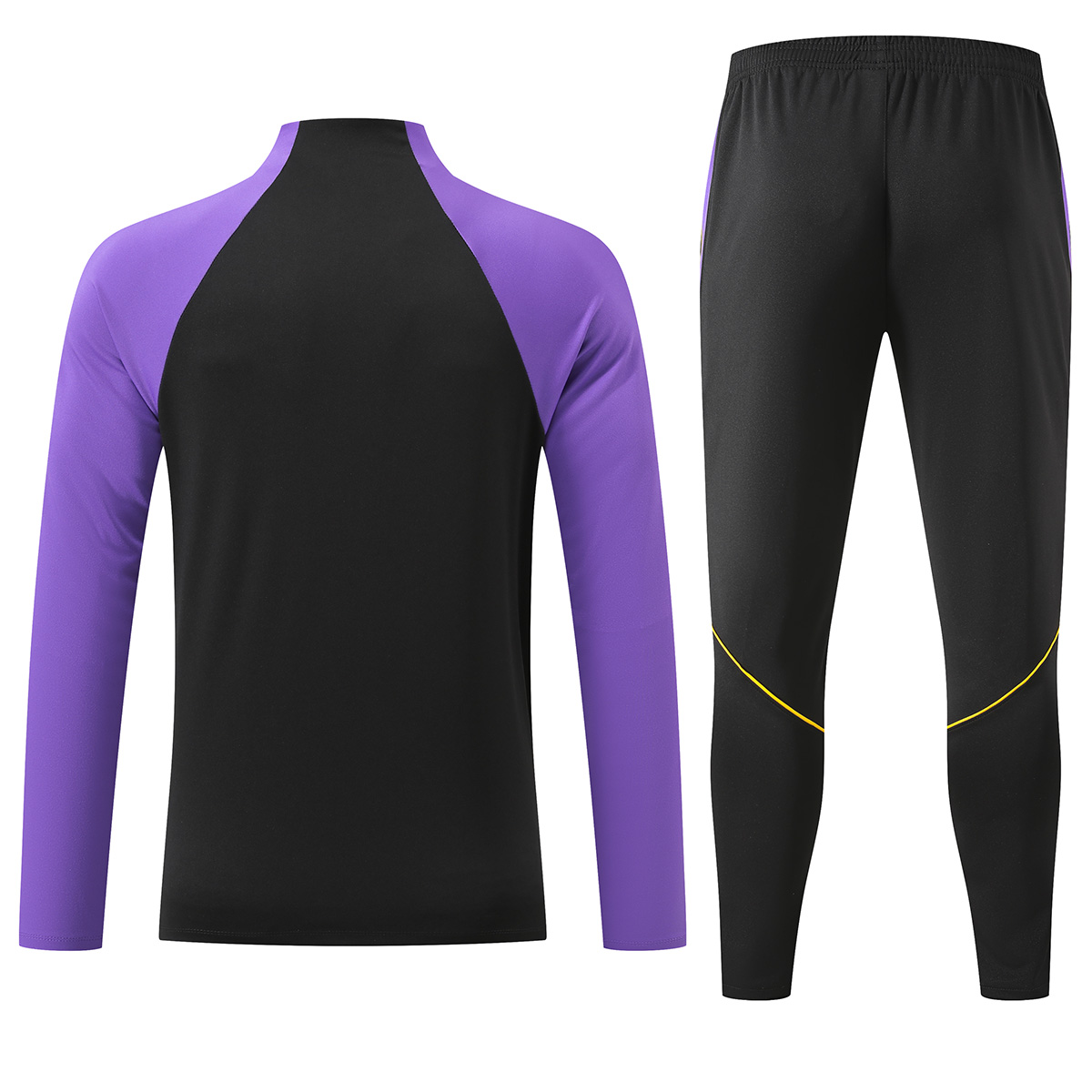 Barcelona 1/4 Zipper Sweat Kit(Top+Pants) Black 2026/27 (back view)
