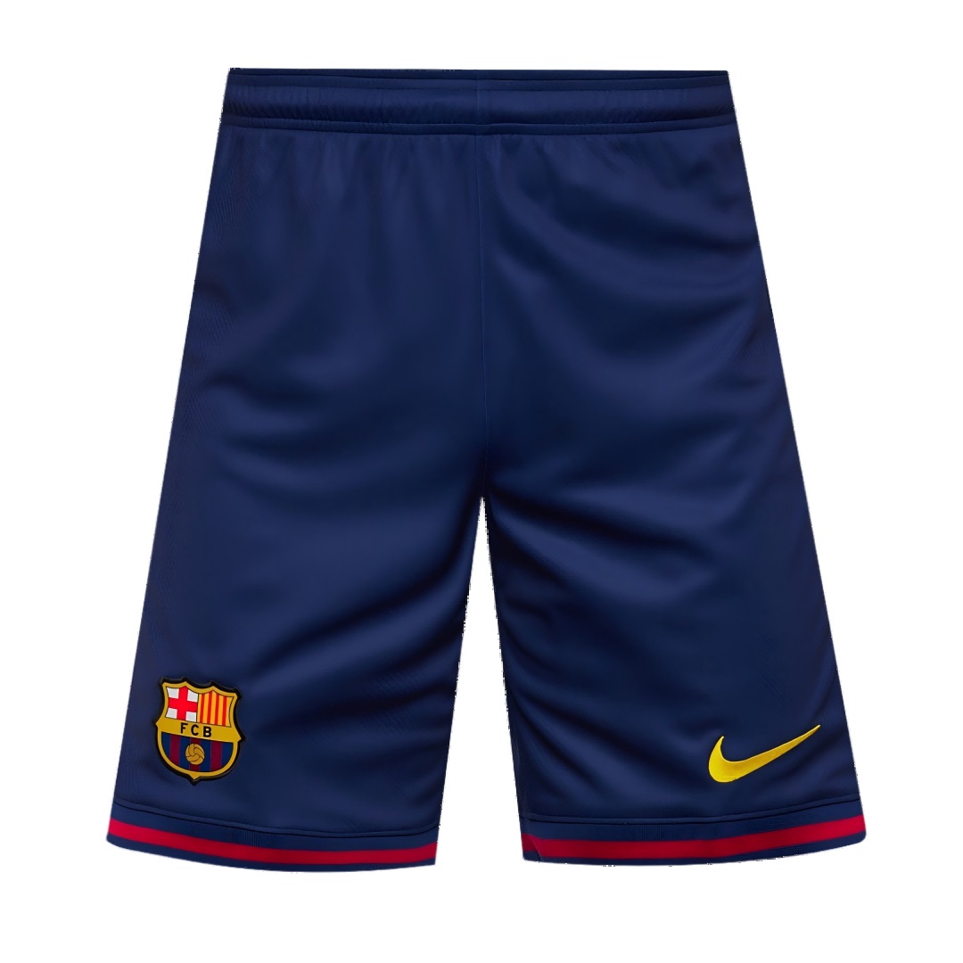 Barcelona Home Soccer Shorts 2025/26 (back view)