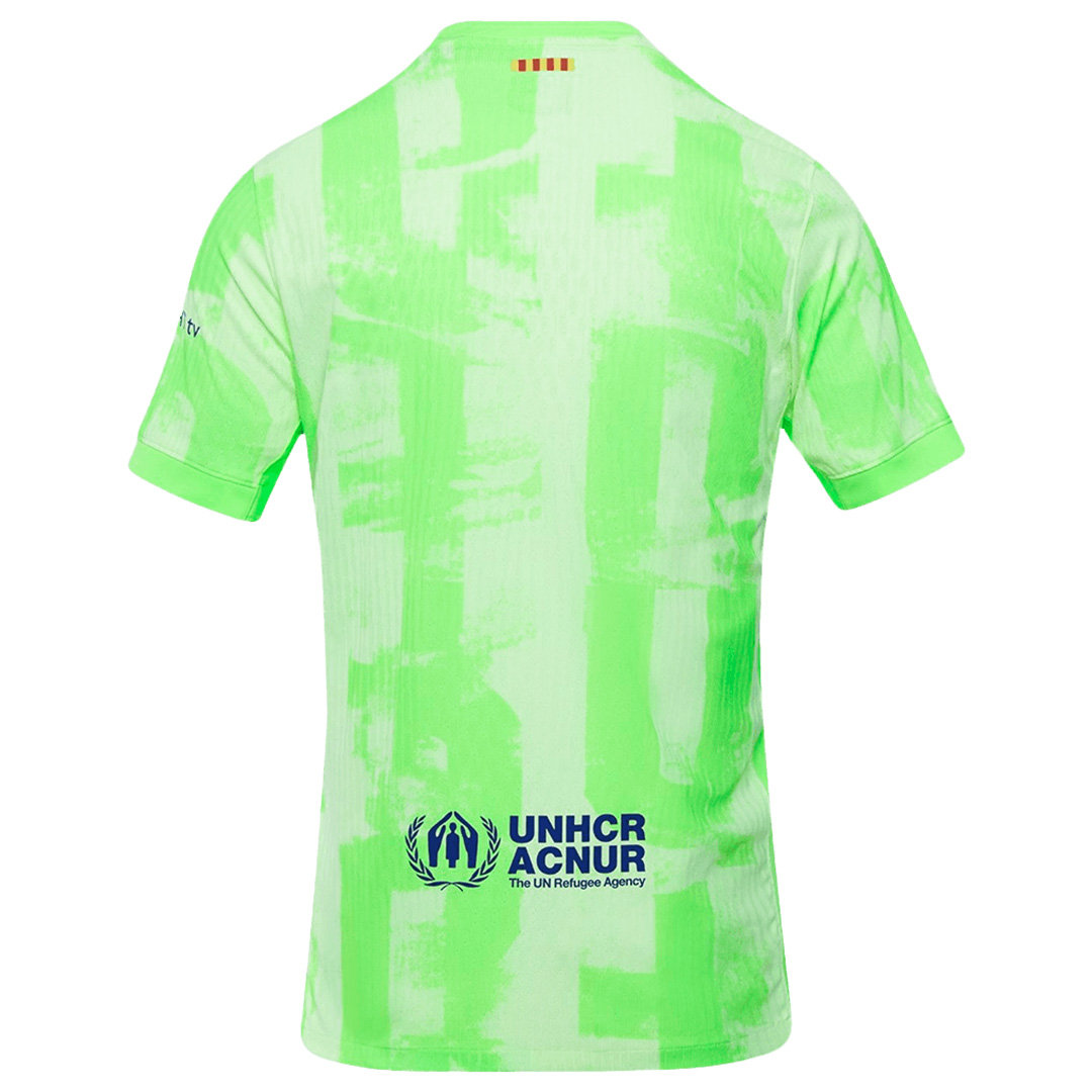 Barcelona Third Jersey Player Version 2024/25 (back view)