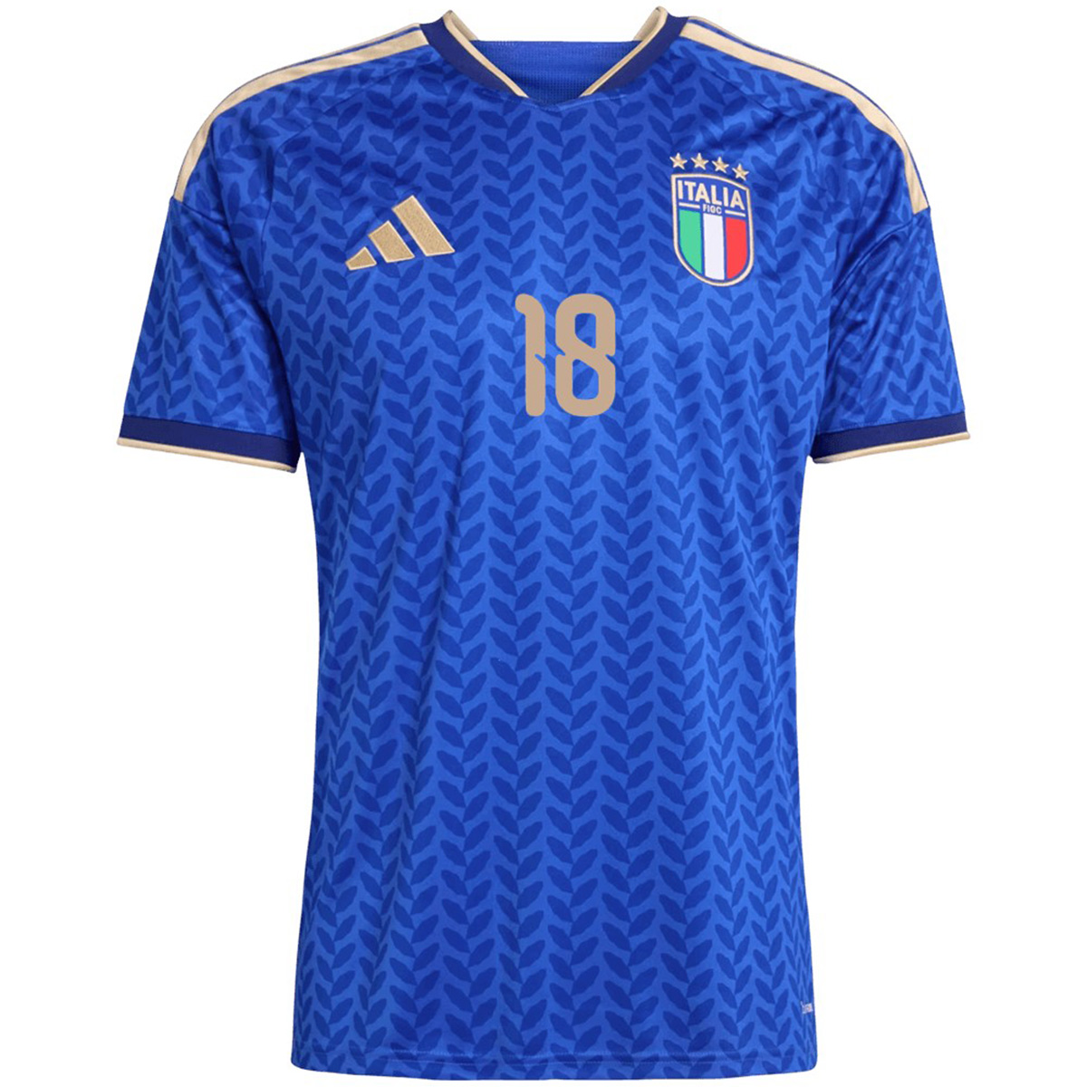 BARELLA #18 Italy Home Jersey World Cup 2026 (back view)