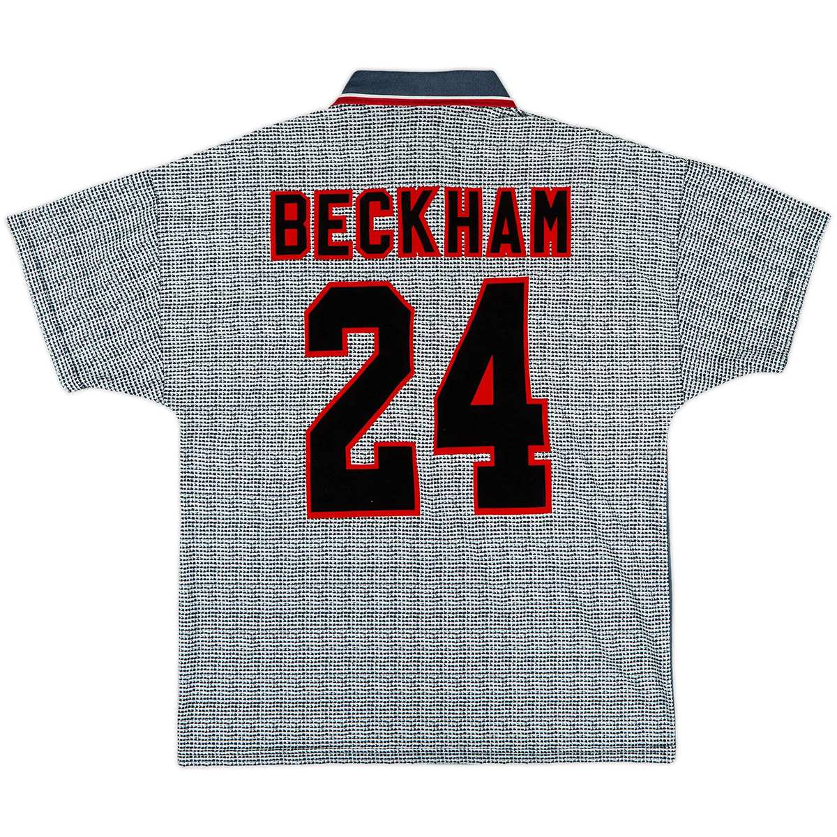 Beckham #24 Retro Manchester United Away Jersey 1995/96
