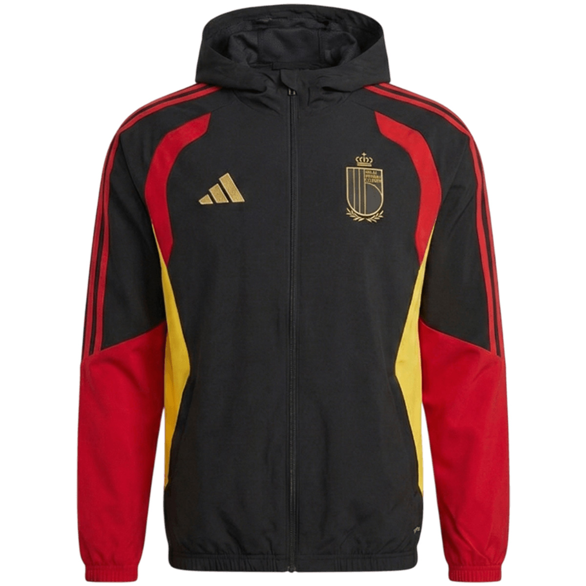 Belgium Windbreaker Hoodie Kit(Top+Pants) Black 2026 (back view)