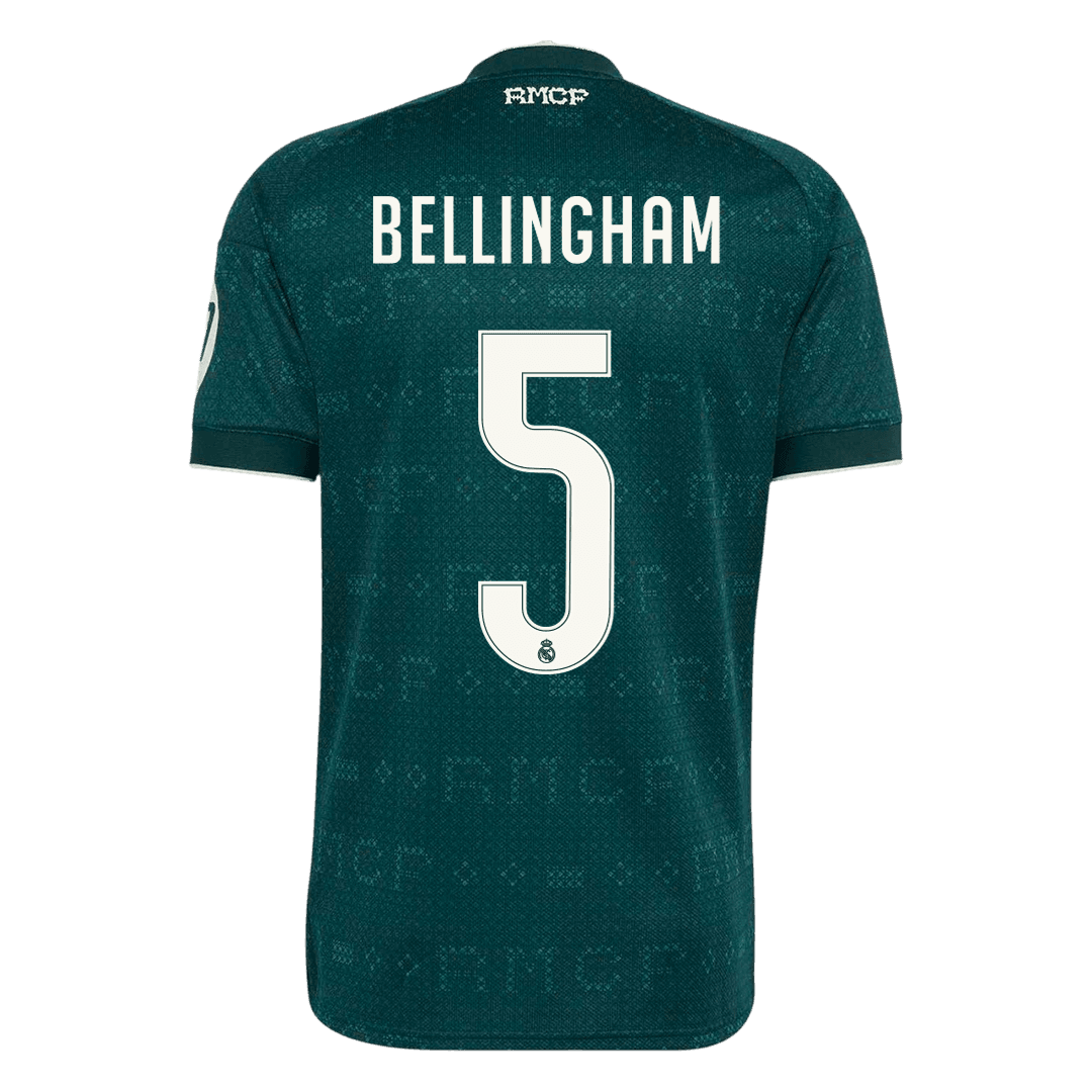 BELLINGHAM #5 Real Madrid Away Jersey 2026/27 (back view)