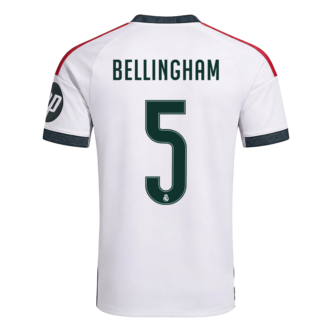 BELLINGHAM #5 Real Madrid Home Jersey 2026/27 (back view)