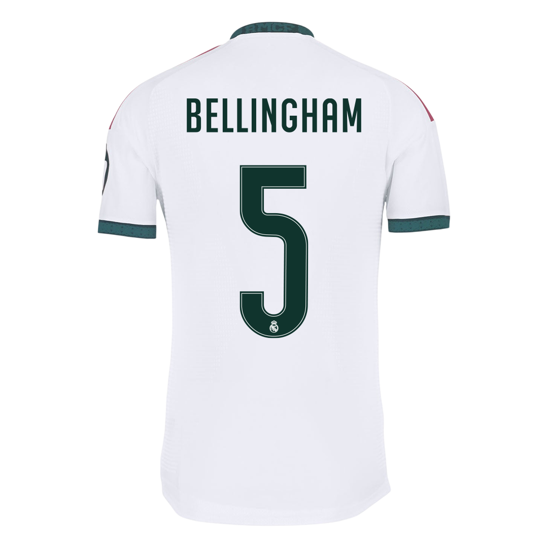 BELLINGHAM #5 Real Madrid Home Match Jersey Player Version 2026/27 (back view)