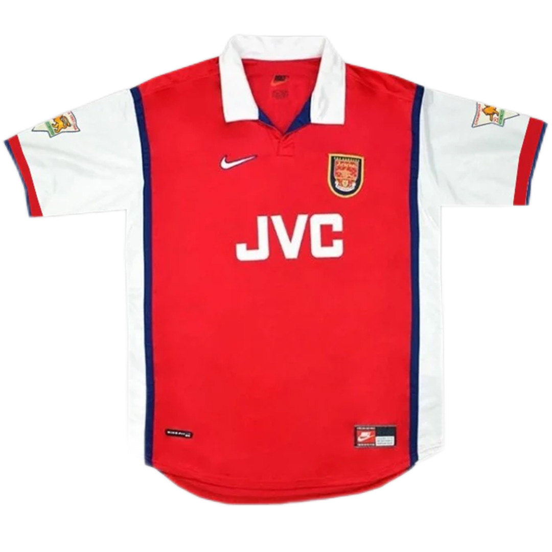 Bergkamp #10 Retro Arsenal Home Jersey 1998/99 (back view)