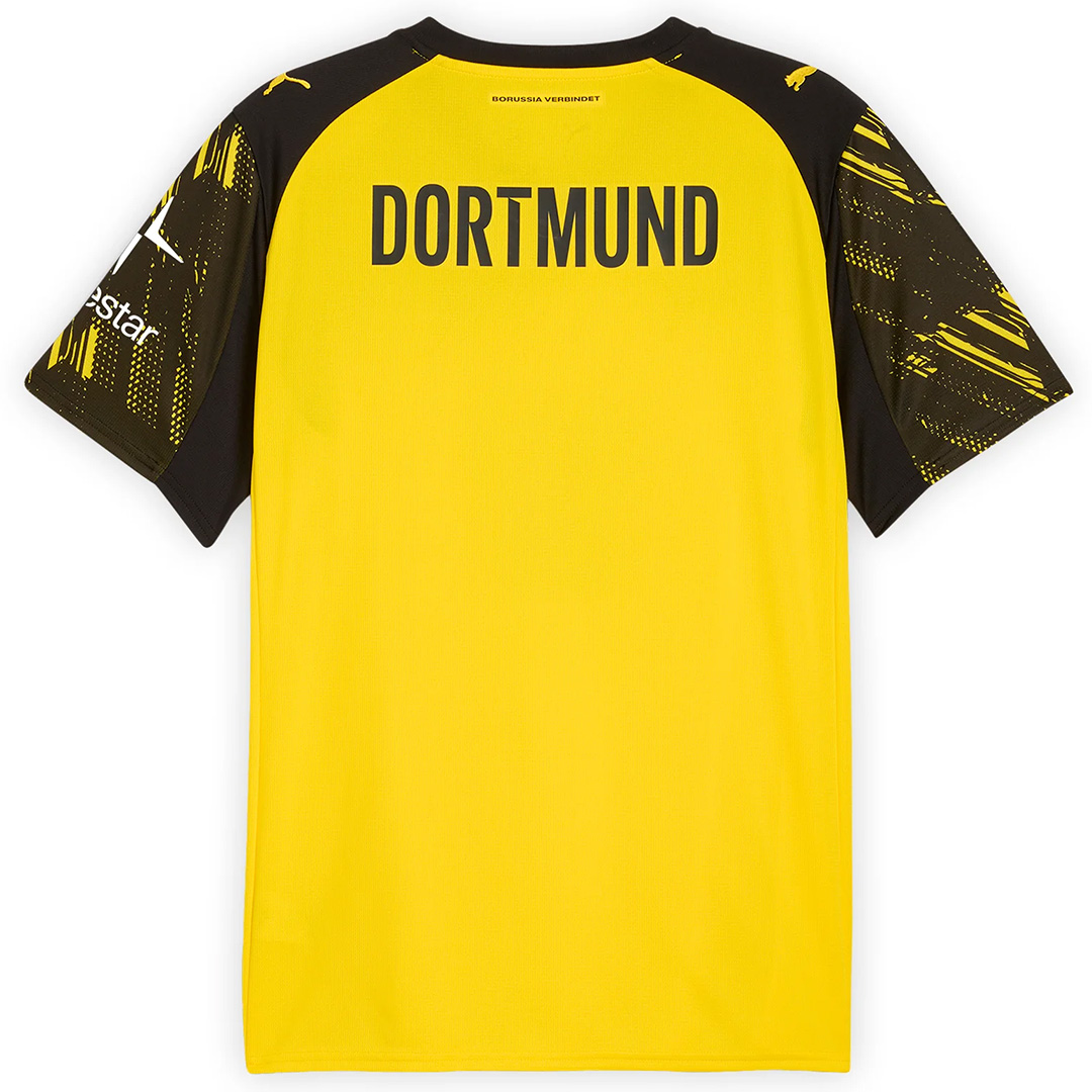 Borussia Dortmund Home Jersey 2025/26 (back view)