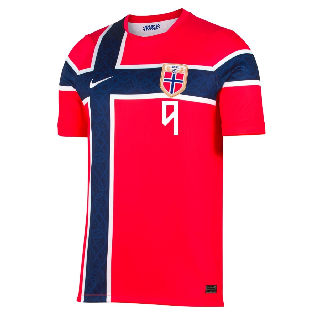 BRAUT HAALAND #9 Norway Home Jersey World Cup 2026 (back view)