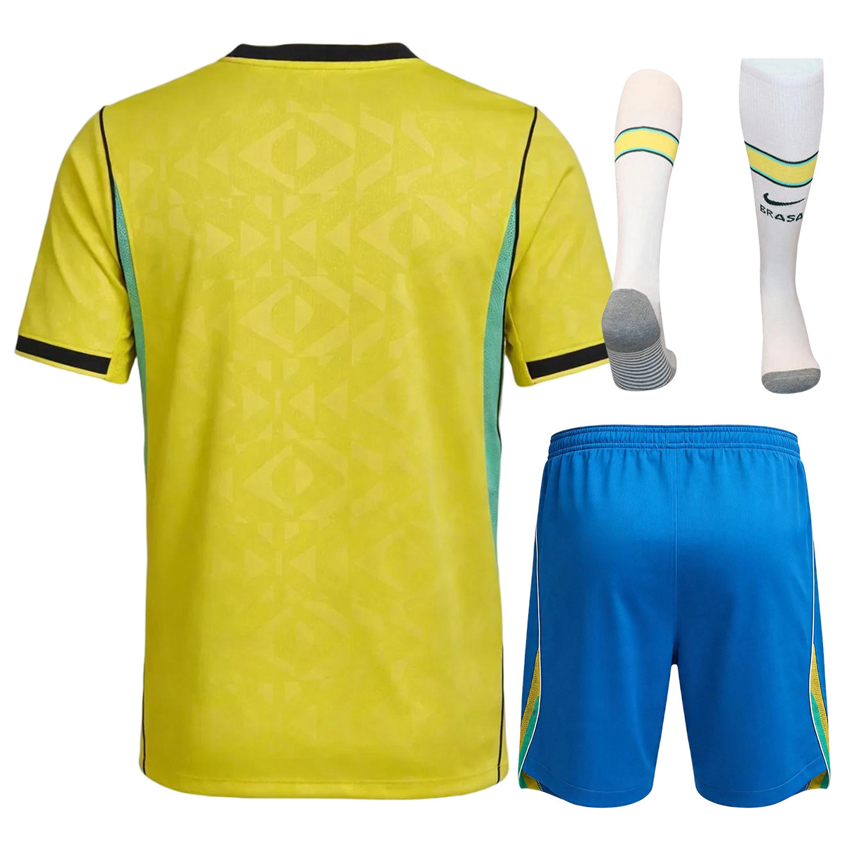 Brazil Home Jersey Full Kit World Cup 2026 (back view)