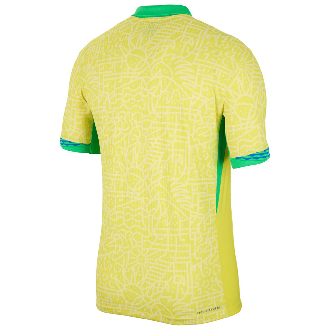 Brazil Home Match Jersey Player Version Copa America 2024 (back view)