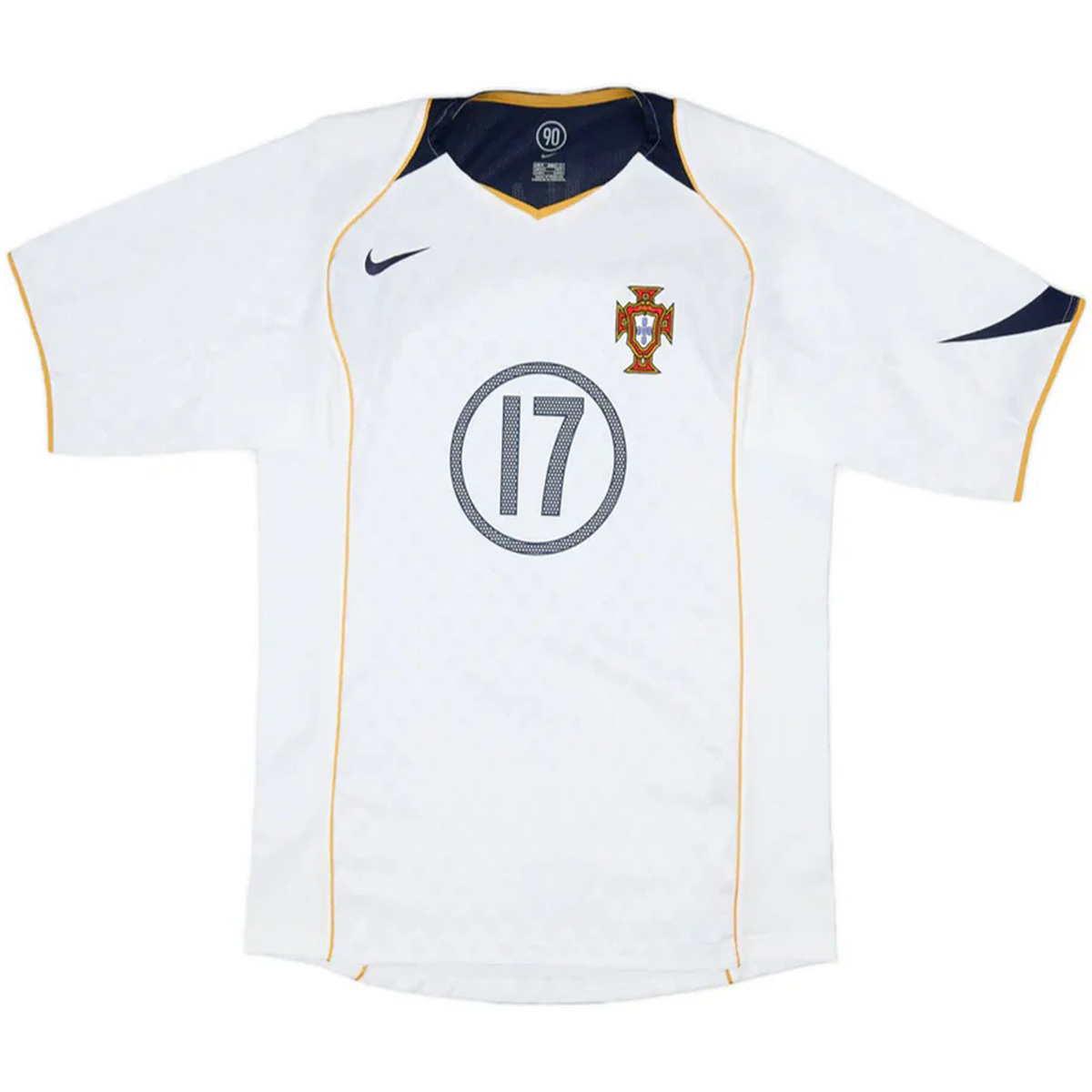 C.RONALDO #17 Retro Portugal Away Jersey Euro Cup 2004 (back view)