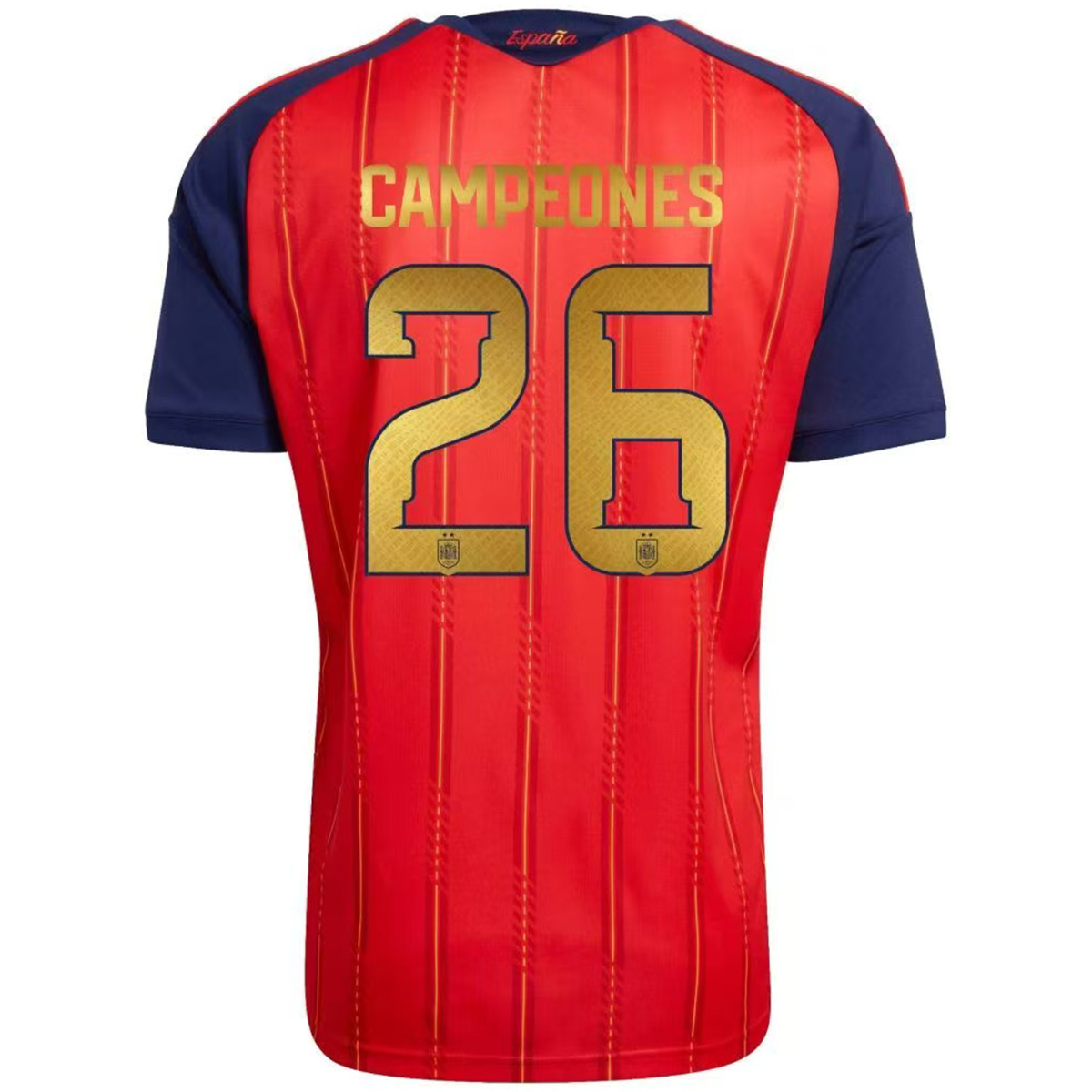 CAMPEONES #26 Spain 2026 World Cup Winners 2 Star Home Jersey
