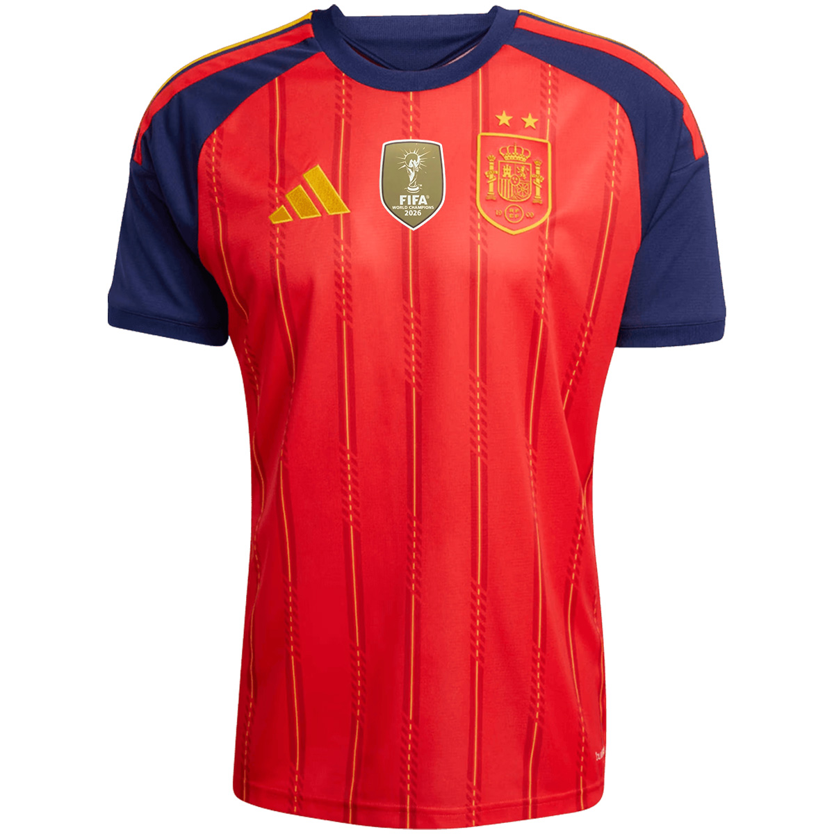 CAMPEONES #26 Spain 2026 World Cup Winners 2 Star Home Jersey (back view)