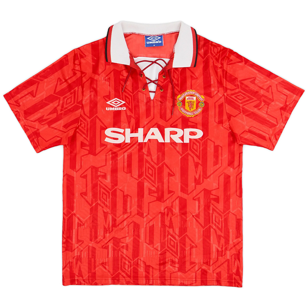 Cantona #7 Retro Manchester United Home Jersey 1992/94 (back view)