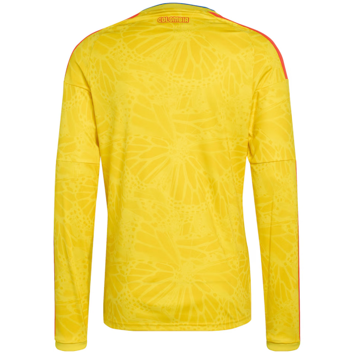 Colombia Home Long Sleeve Jersey World Cup 2026 (back view)