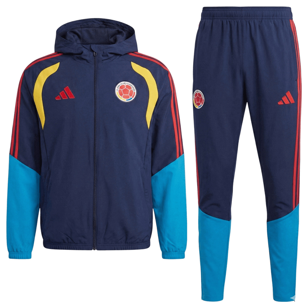 Colombia Windbreaker Hoodie Kit(Top+Pants) Navy 2026 (back view)