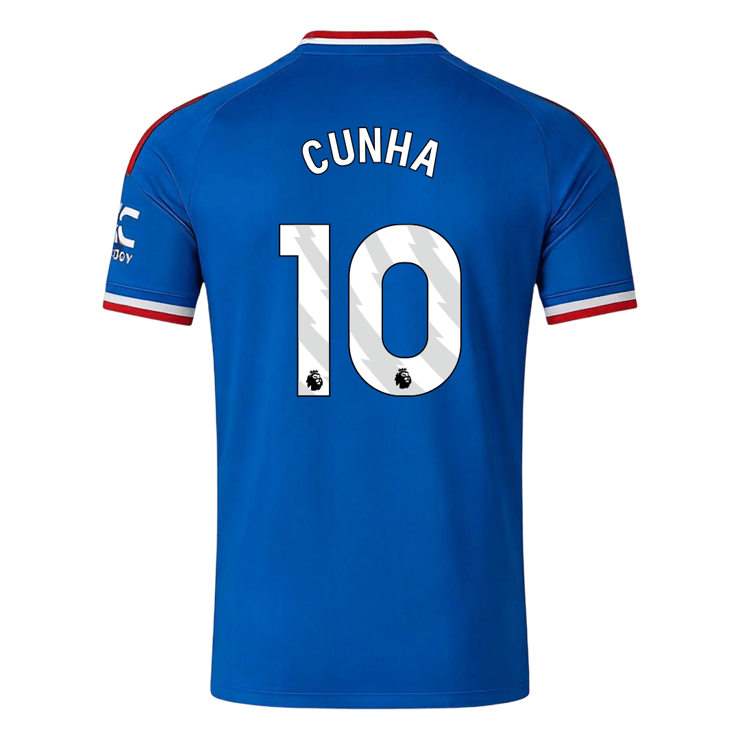 CUNHA #10 Manchester United Away Jersey 2026/27 (back view)