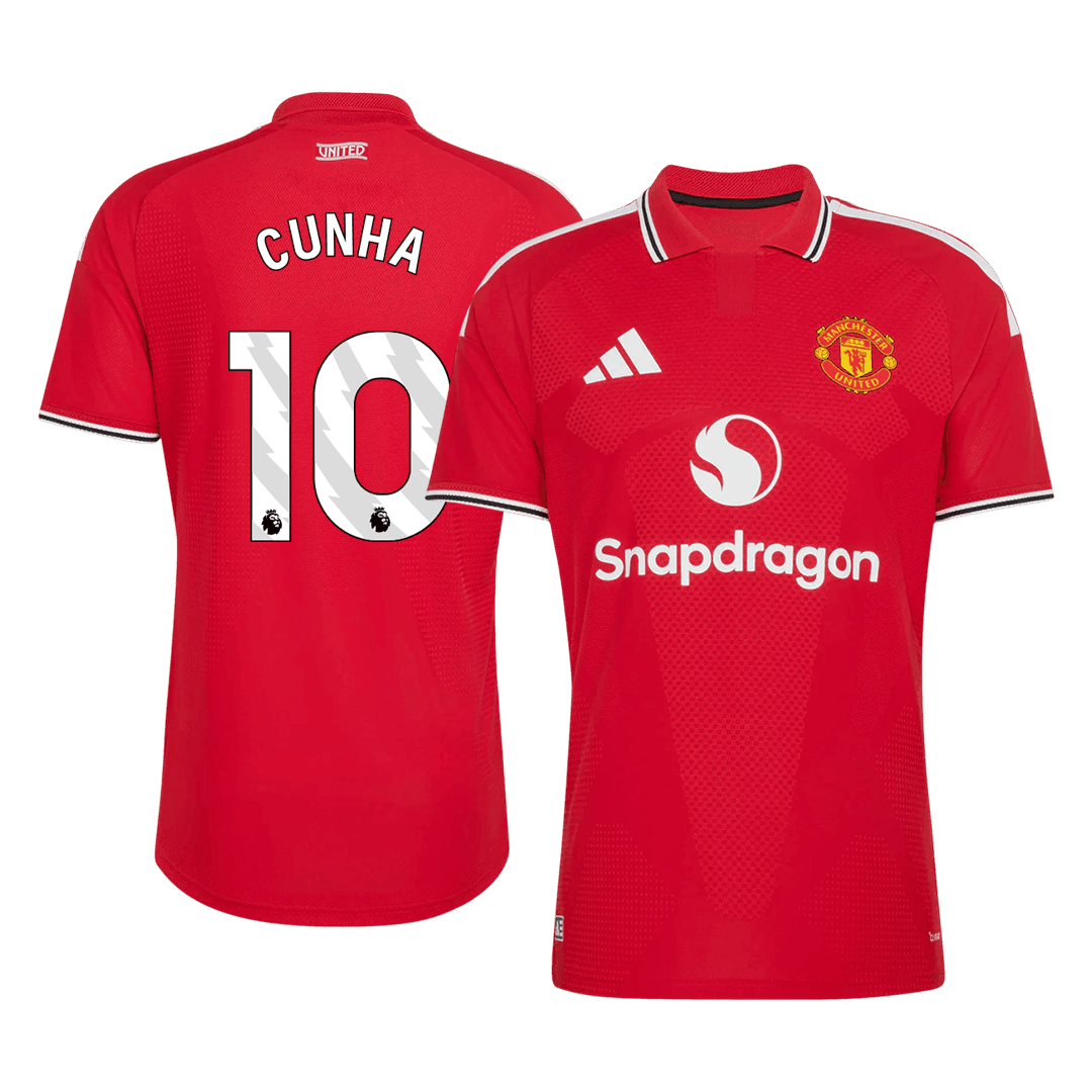 CUNHA #10 Manchester United Home Match Jersey Player Version 2026/27