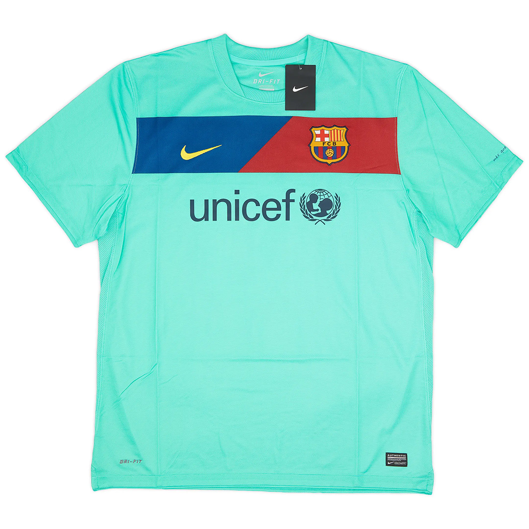David Villa #7 Retro Barcelona Away Jersey 2010/11 (back view)