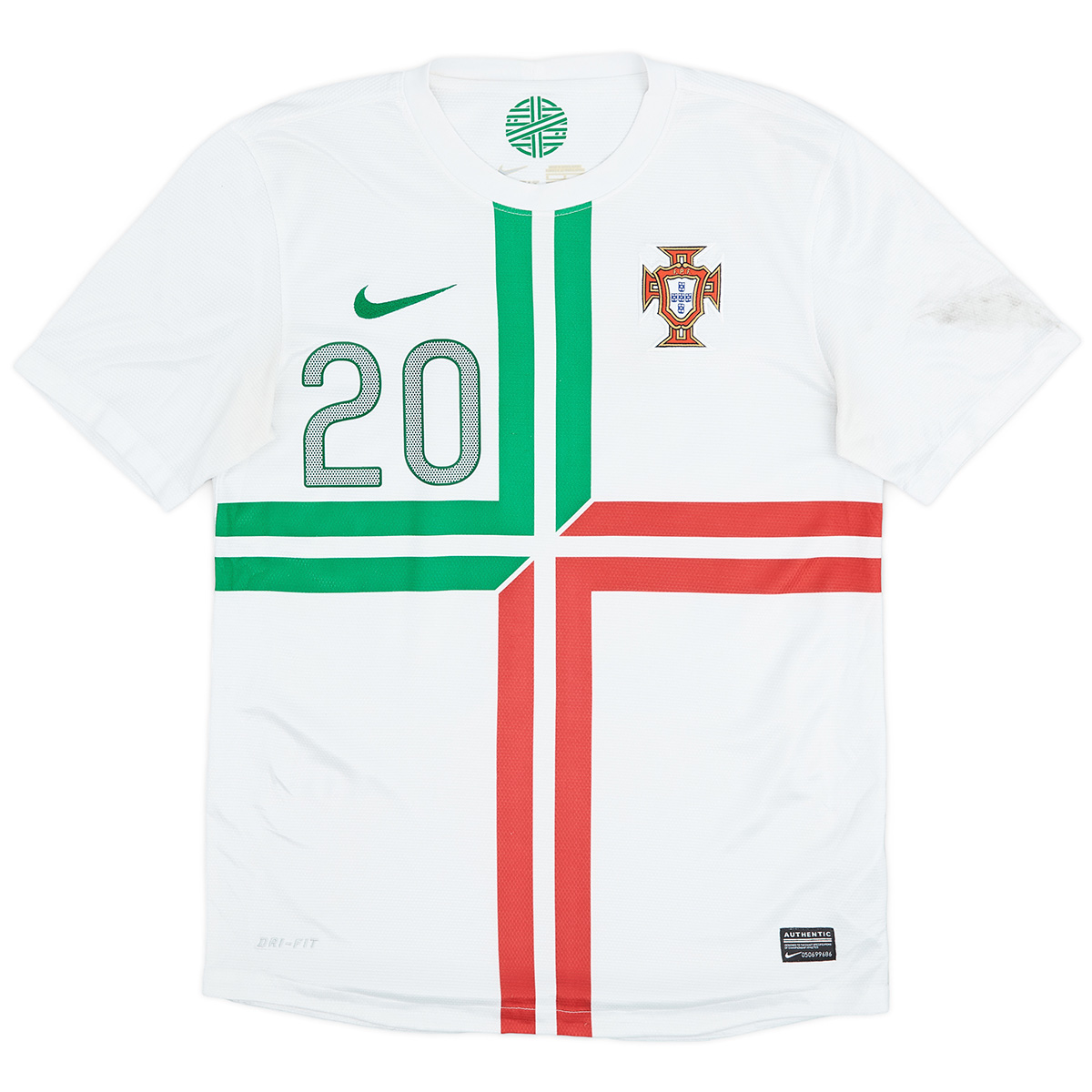 Deco #20 Retro Portugal Away Jersey 2012 (back view)