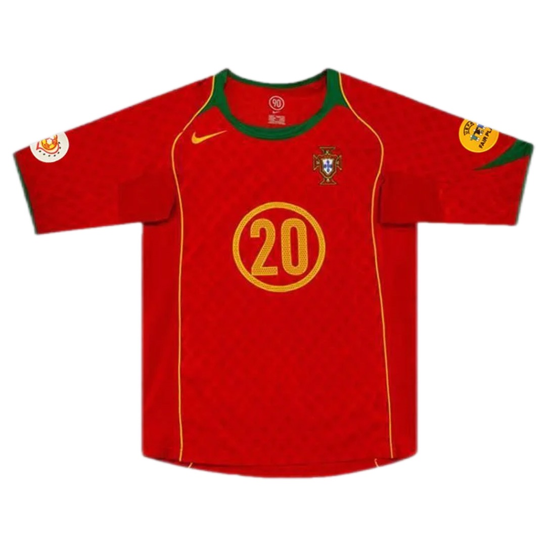 Deco #20 Retro Portugal Home Jersey Euro 2004 (back view)