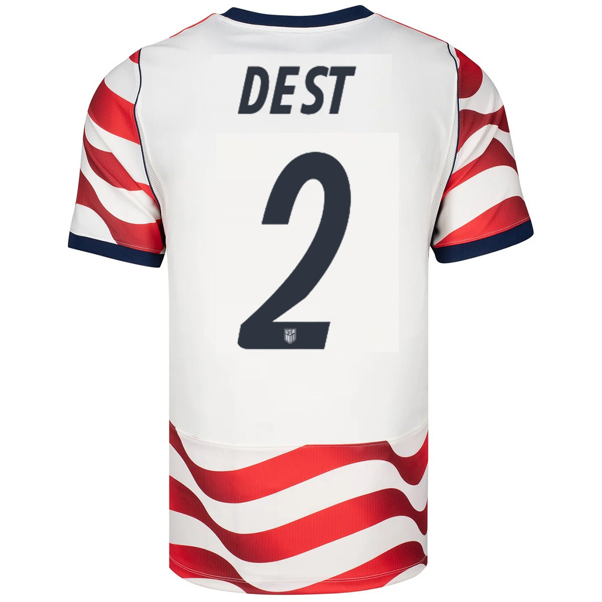 Dest #2 USMNT Home Jersey World Cup 2026 (back view)