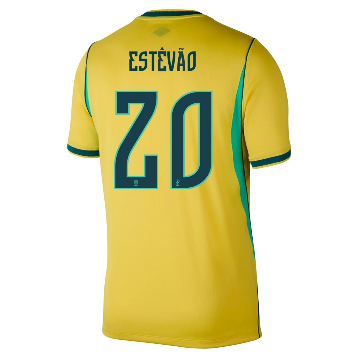 ESTÊVÃO #20 Brazil Home Jersey World Cup 2026 (back view)