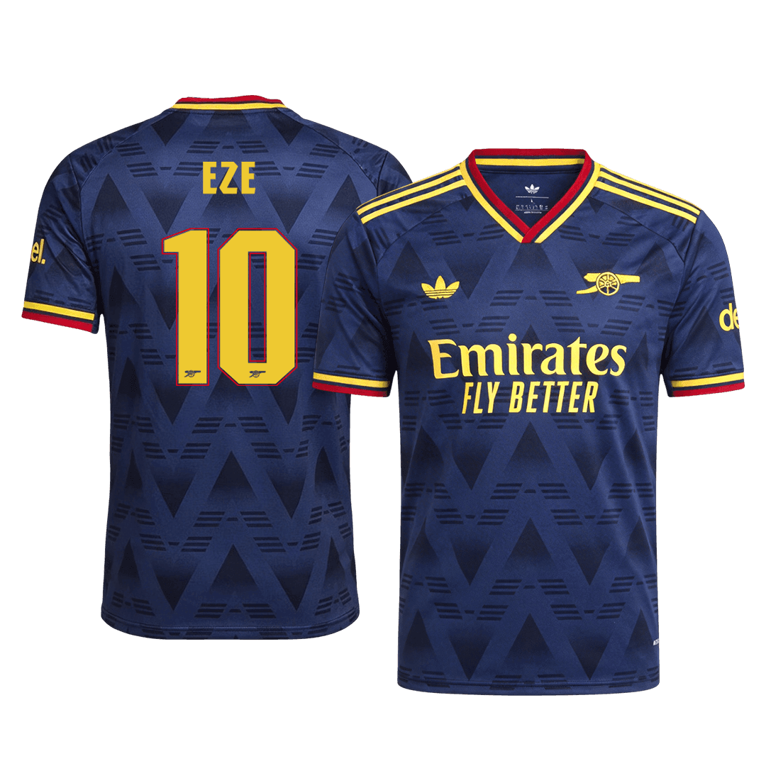 EZE #10 Arsenal Away Match Jersey Player Version 2026/27 - UCL Font