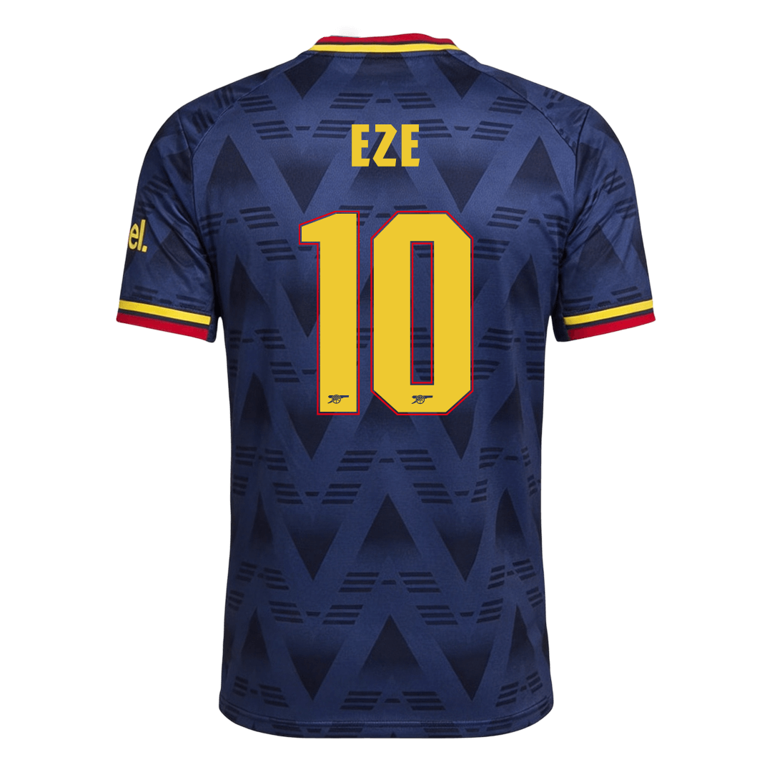 EZE #10 Arsenal Away Match Jersey Player Version 2026/27 - UCL Font (back view)
