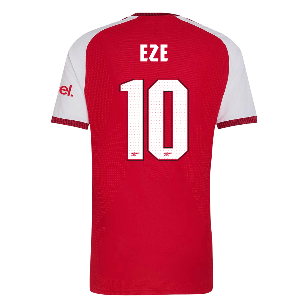 EZE #10 Arsenal Home Match Jersey Player Version 2026/27 - UCL Font (back view)