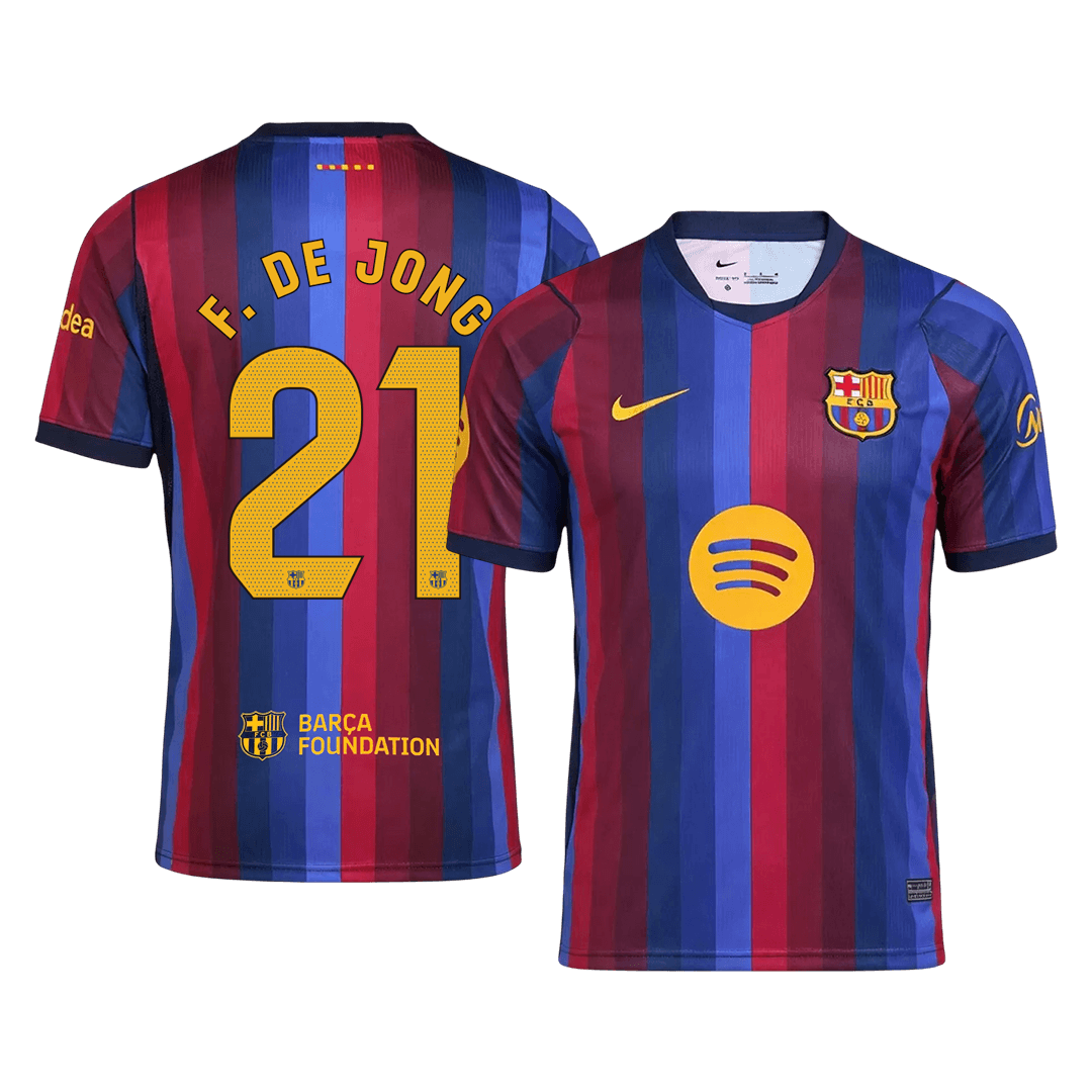 F. DE JONG #21 Barcelona Home Jersey 2026/27