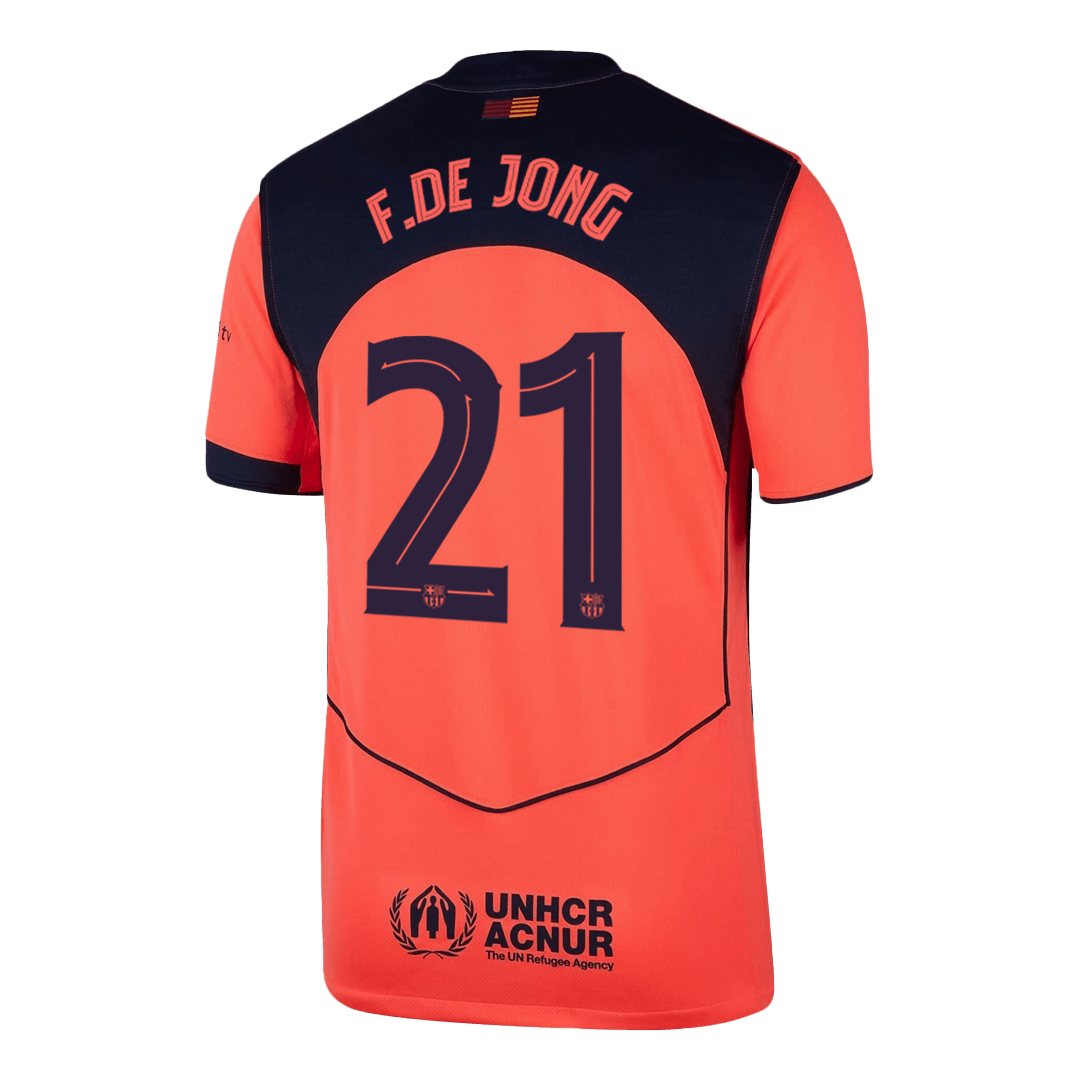 F.DE JONG #21 Barcelona Third Jersey 2025/26