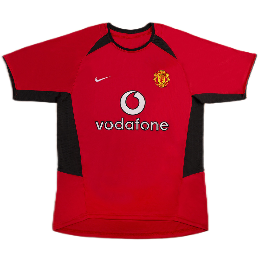 Ferdinand #6 Retro Manchester United Home Jersey 2002/04 (back view)