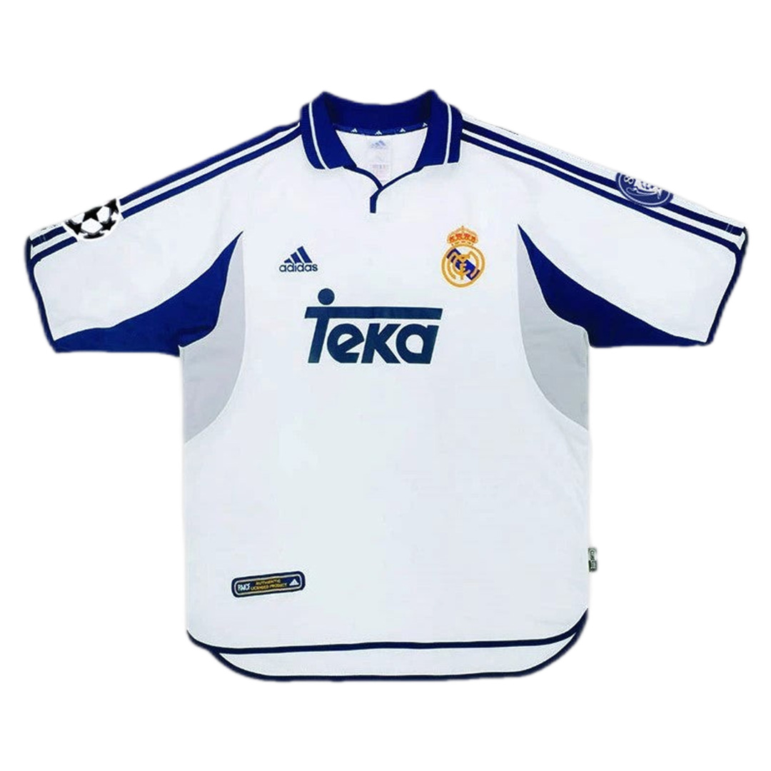 Figo #10 Retro Real Madrid Home Jersey 2000/01 (back view)