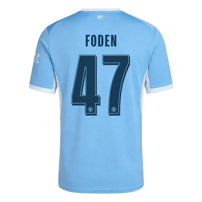 FODEN #47 Manchester City Home Jersey 2026/27 - UCL Font