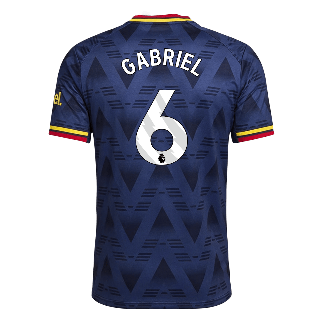 GABRIEL #6 Arsenal Away Match Jersey Player Version 2026/27 (back view)