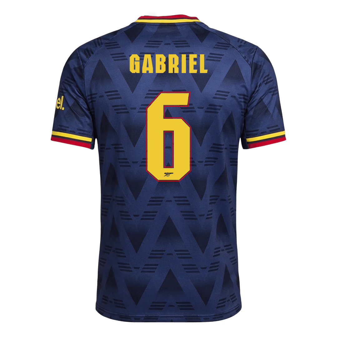GABRIEL #6 Arsenal Away Match Jersey Player Version 2026/27 - UCL Font (back view)