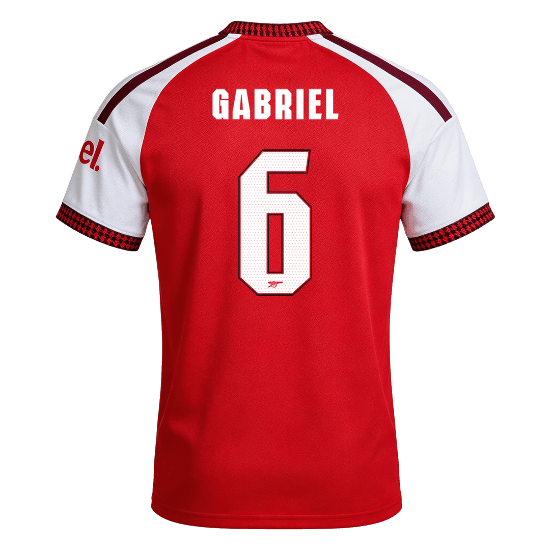 GABRIEL #6 Arsenal Home Jersey 2026/27 (back view)